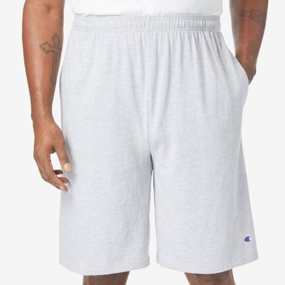 NWT Men's Champion Oxford Gray Shorts Size 4XL Cotton Big & Tall - Picture 1 of 13